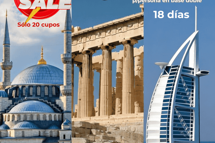 TURQUÍA, GRECIA Y DUBAI C/ AÉREO DESDE EZE
