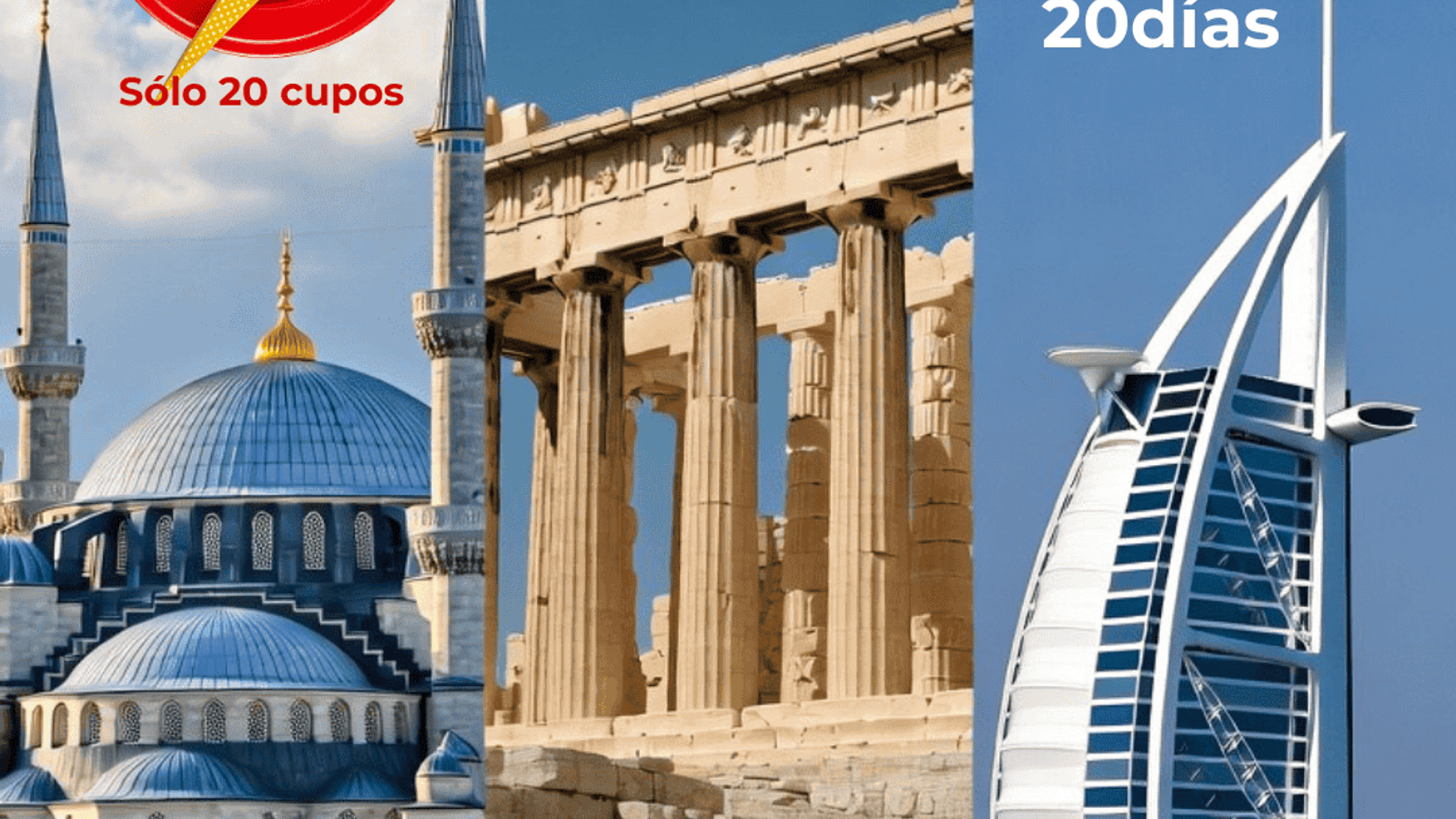 TURQUÍA, GRECIA Y DUBAI CON AÉREO DESDE EZEIZA 2026