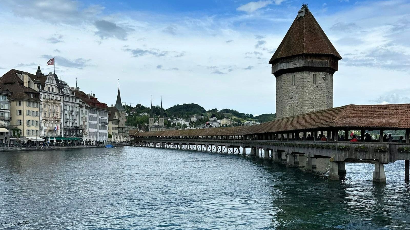 Puente de la Capilla (Kapellbrücke), Lucerna, Suiza