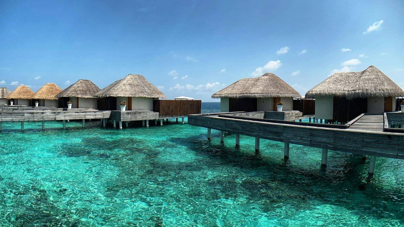 Villa sobre el agua en Maldivas
