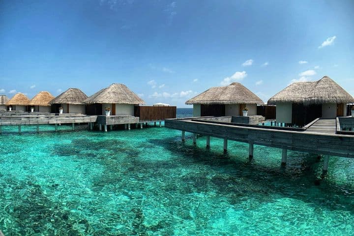 Villa sobre el agua en Maldivas